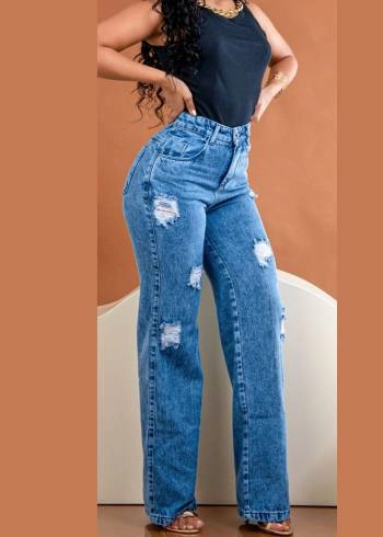 Calça Jeans Wide Leg