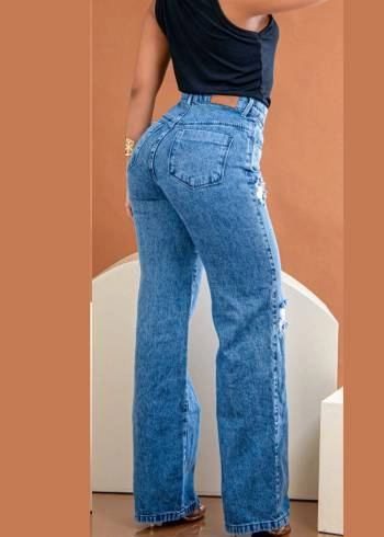 Calça Jeans Wide Leg